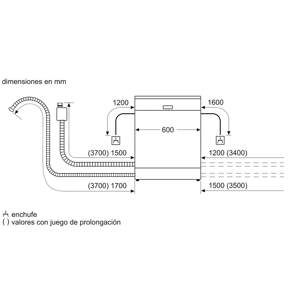 Lavavajillas BOSCH SMI4ECS28E, Integrable , Clase A, Acero Cepillado, 3ª bandeja VarioDrawer, 14 Servicios. - Imagen 5