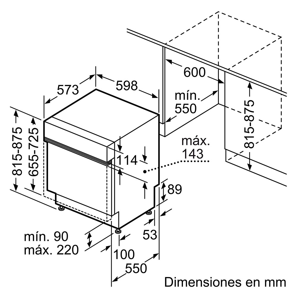 Lavavajillas BOSCH SMI4ECS28E, Integrable , Clase A, Acero Cepillado, 3ª bandeja VarioDrawer, 14 Servicios. - Imagen 6