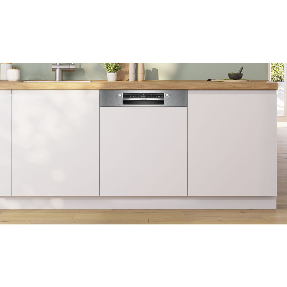 Lavavajillas BOSCH SMI4ECS28E, Integrable , Clase A, Acero Cepillado, 3ª bandeja VarioDrawer, 14 Servicios. - Imagen 2