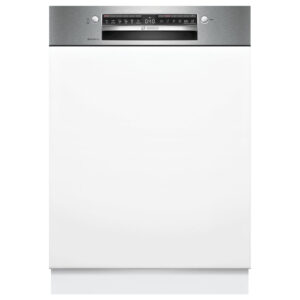 Lavavajillas BOSCH SMI4ECS28E, Integrable , Clase A,  Acero Cepillado, 3ª bandeja VarioDrawer, 14 Servicios.