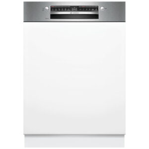 Lavavajillas BOSCH SMI4HVS14E, Clase C, 60 cm, Acero Cepillado, Integrable ,3ª bandeja VarioDrawer, 14 Servicios.