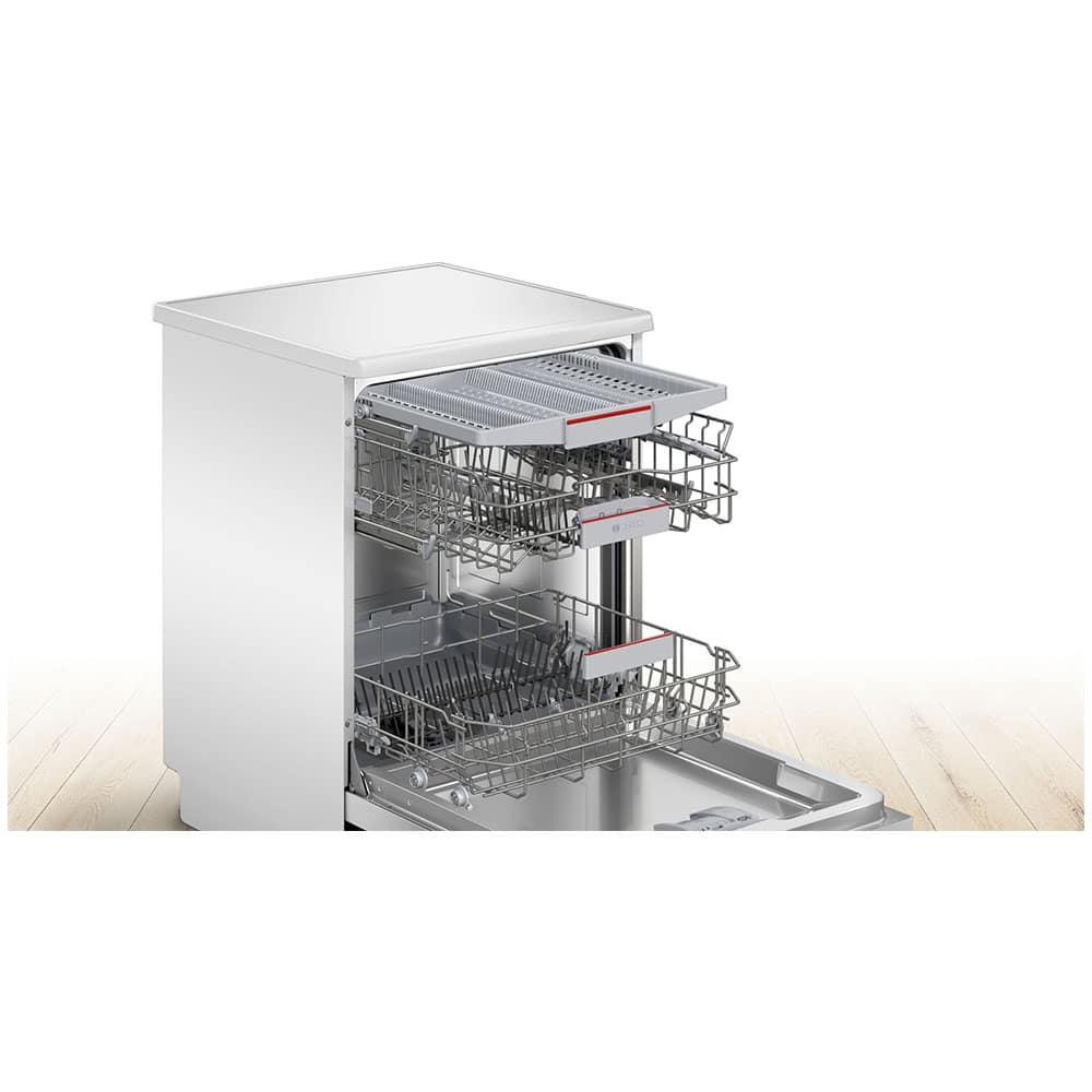 Lavavajillas BOSCH SMS46KW02E, 60 cm, Clase E, 3ª Bandeja VarioDrawer Blanco, Libre Instalación, 13 Servicios. - Imagen 2