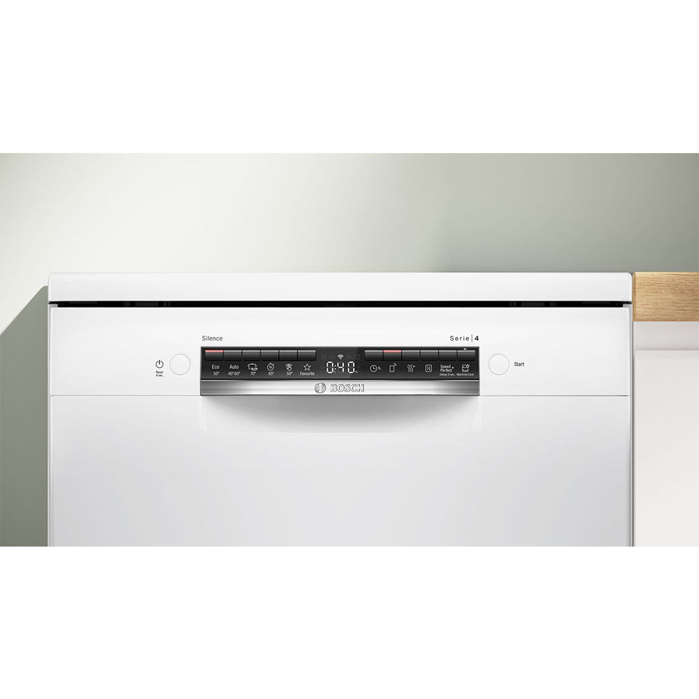 Lavavajillas BOSCH SMS4HKW07E, 60 cm, Clase B, Blanco, Libre Instalación, 13 Servicios - Imagen 2