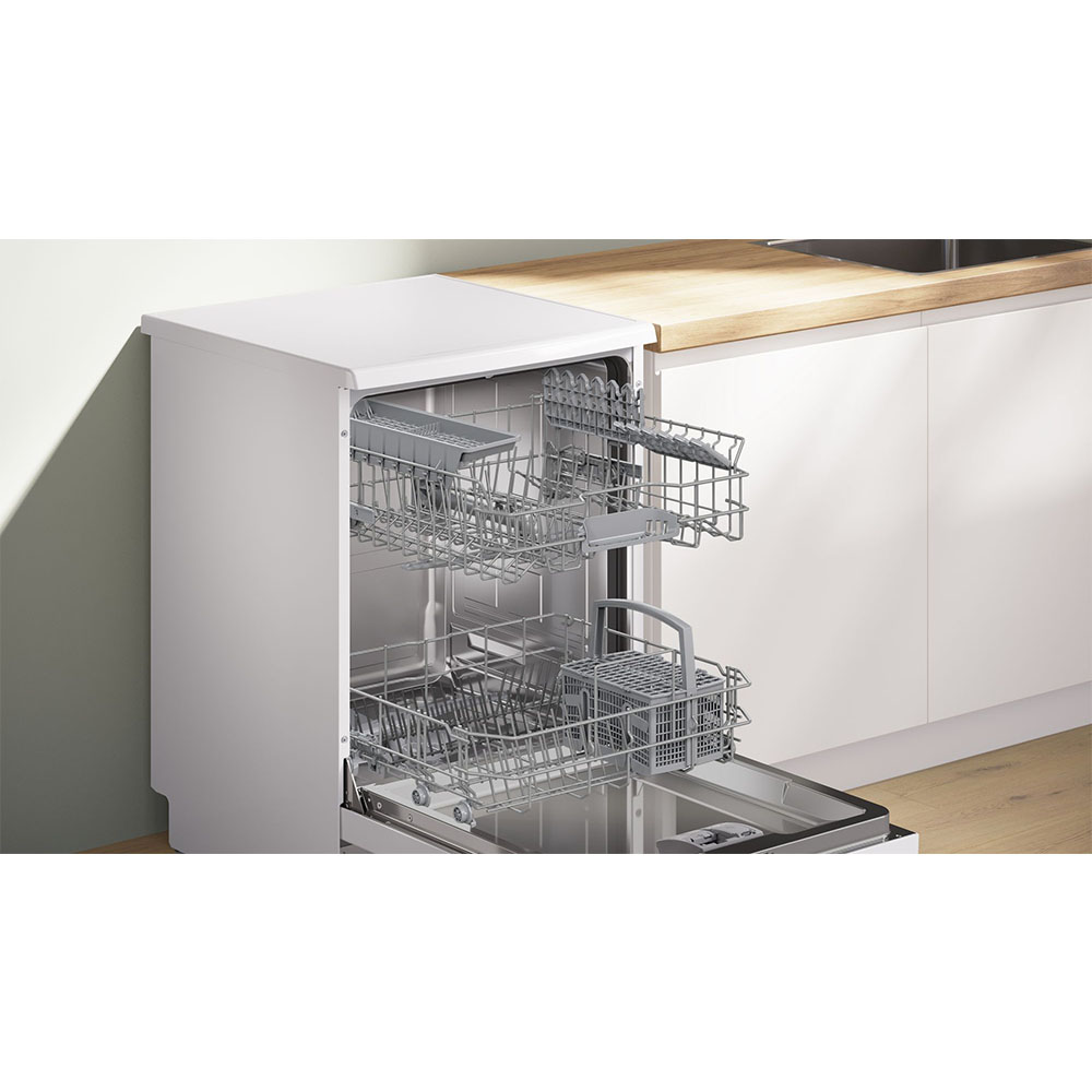 Lavavajillas BOSCH SMS4HKW07E, 60 cm, Clase B, Blanco, Libre Instalación, 13 Servicios - Imagen 3