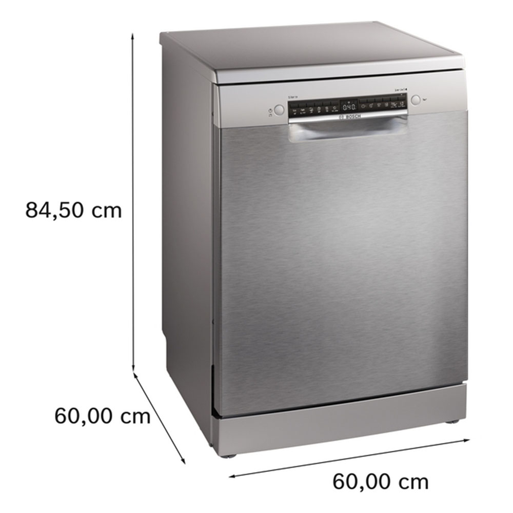 Lavavajillas Bosch SMS4HMI07, 60 cm, 3ª Bandeja, Clase D, Acero antihuellas, 14 Servicios. - Imagen 2