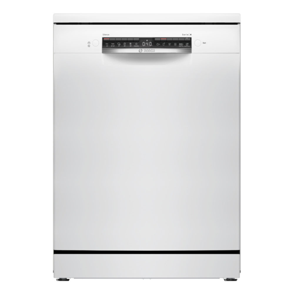 Lavavajillas Bosch SMS4HTW03E , 60 cm, Clase D, Blanco, 13 Servicios.