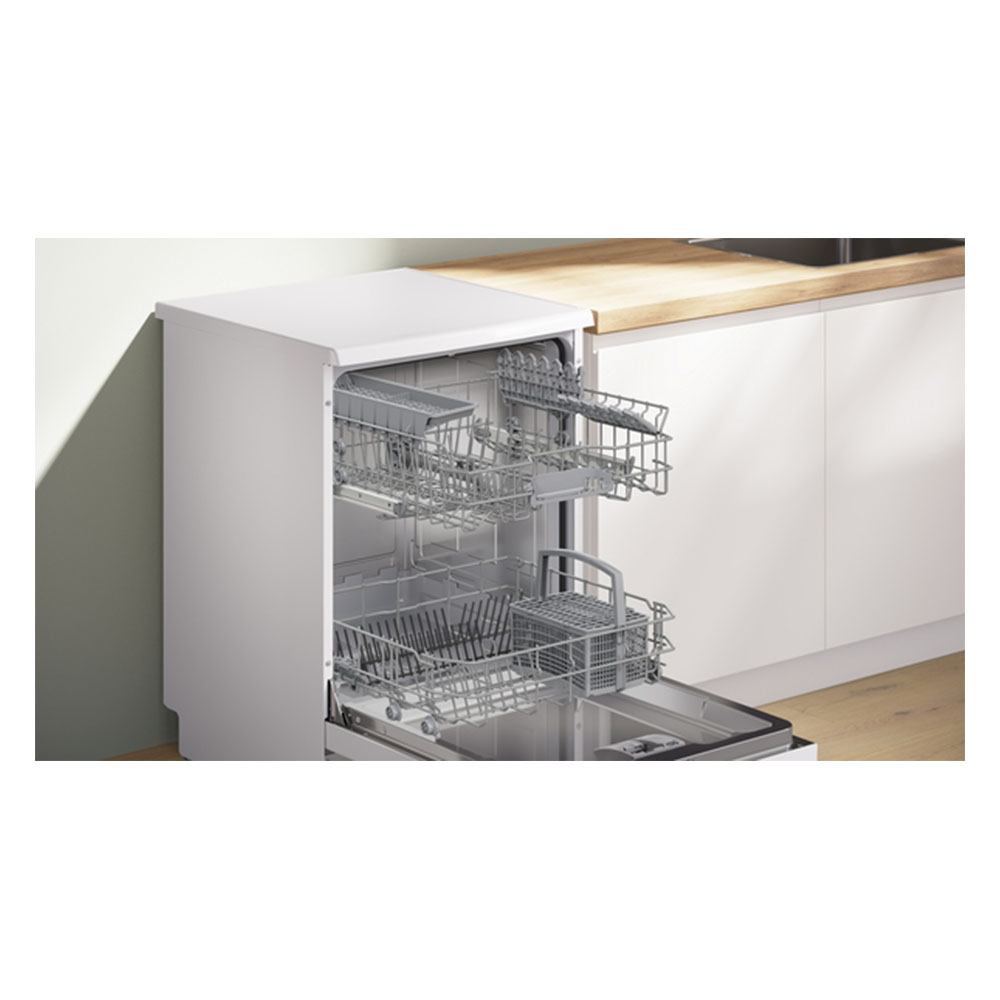 Lavavajillas Bosch SMS4HTW03E , 60 cm, Clase D, Blanco, 13 Servicios. - Imagen 2