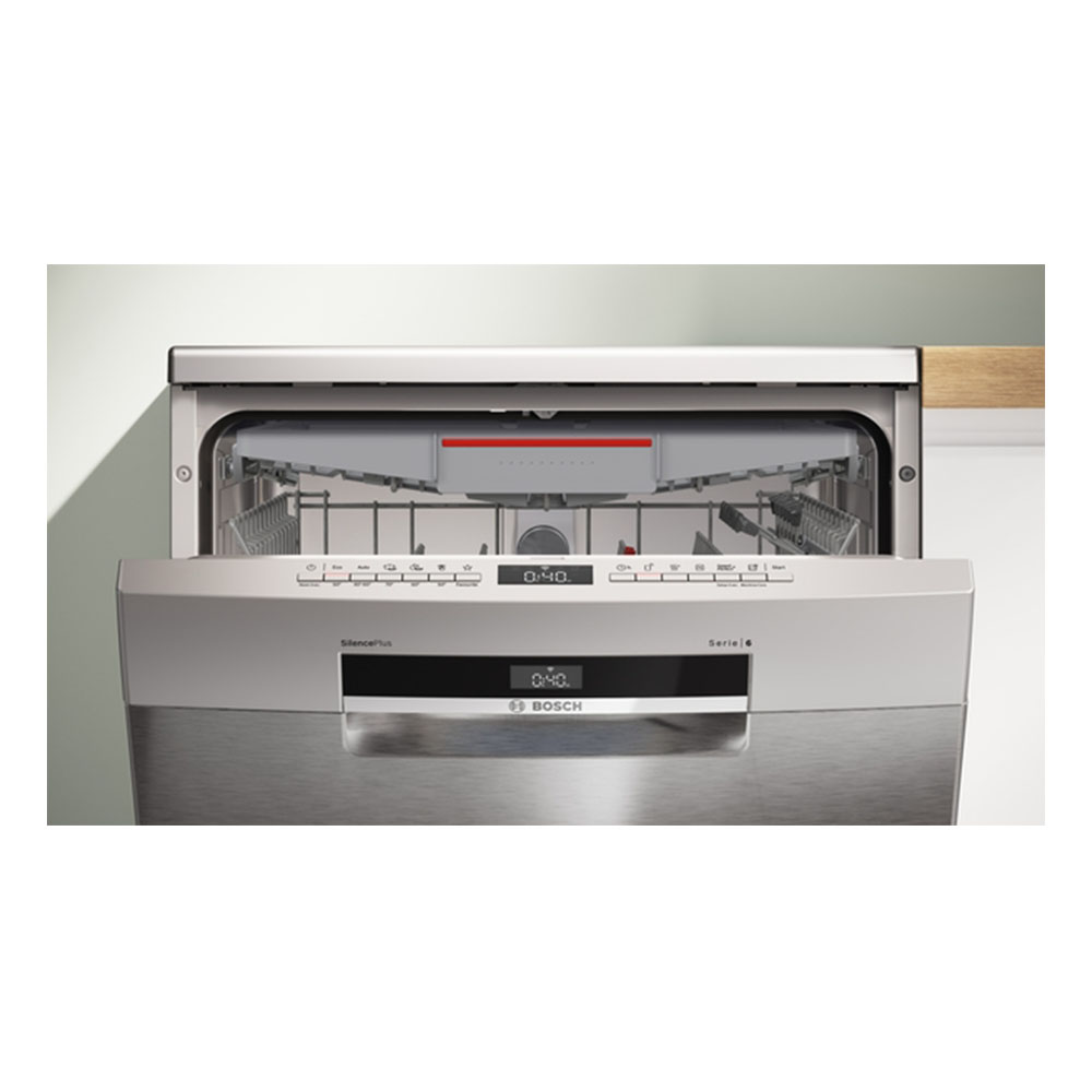 Lavavajillas Bosch SMS6ECI15E , 60 cm, 3ª Bandeja, Clase A, Acero antihuellas, 14 Servicios. - Imagen 2