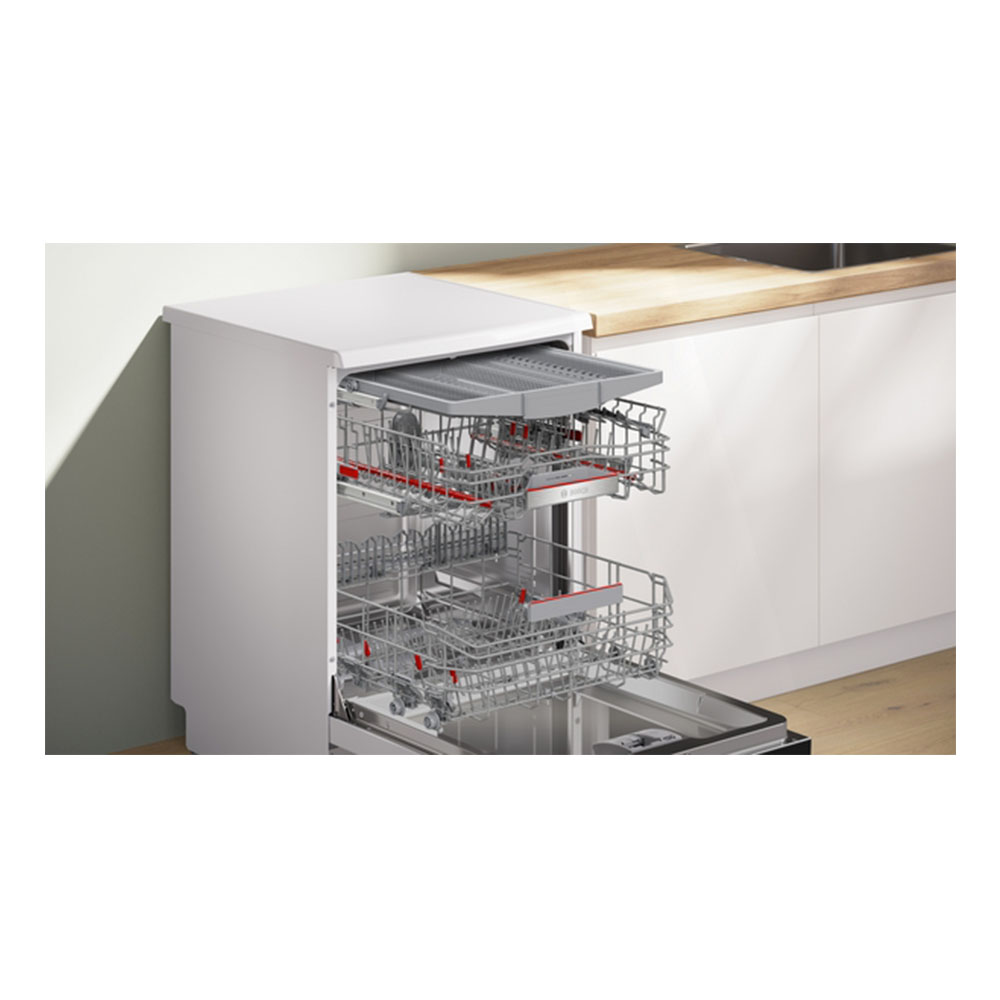 Lavavajillas Bosch SMS6ECW15E , 60 cm, 3ª Bandeja, Clase A, Blanco, 14 Servicios. - Imagen 2