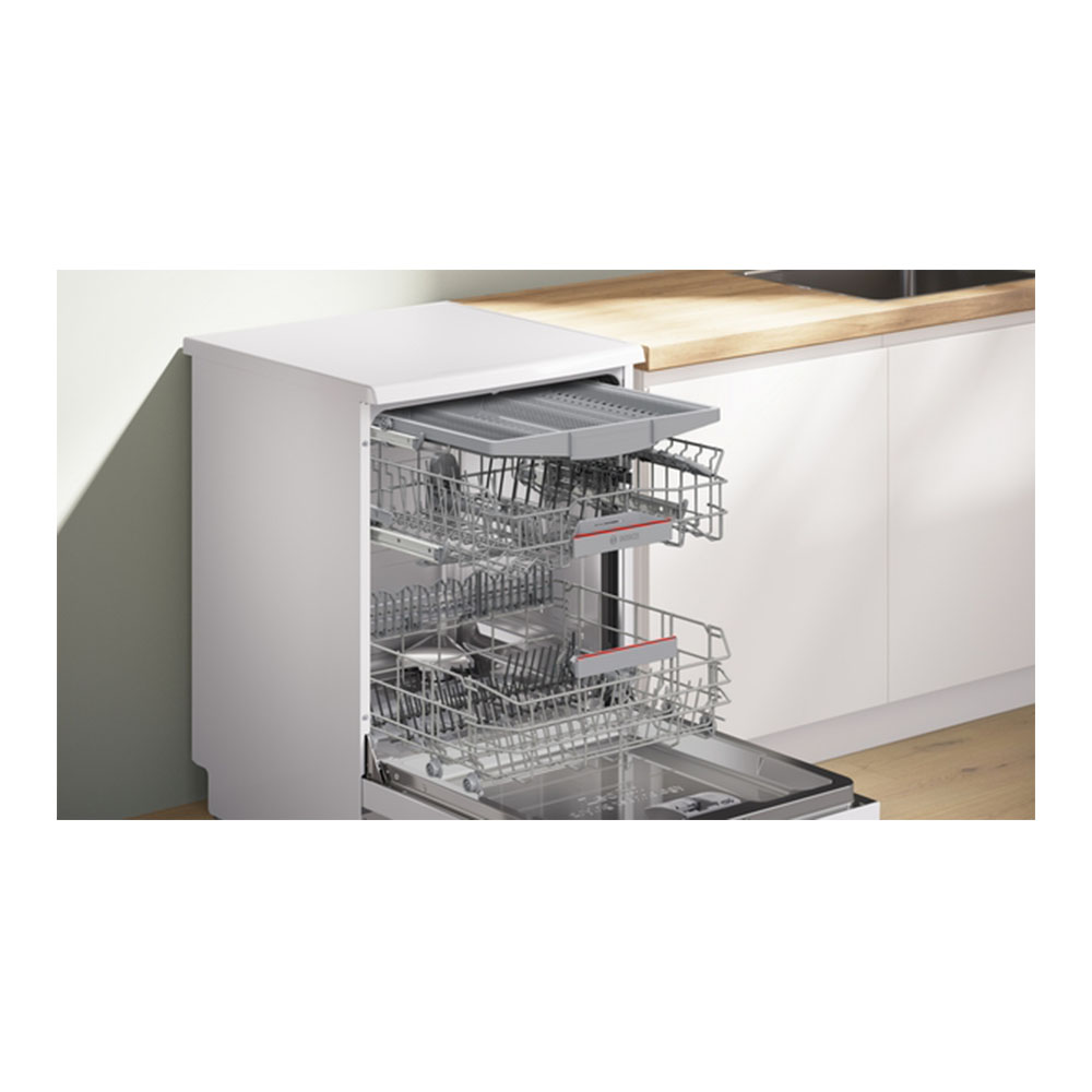 Lavavajillas Bosch SMS6ZCW10E, 60 cm, 3ª Bandeja, Clase B, Blanco, 14 Servicios. - Imagen 2