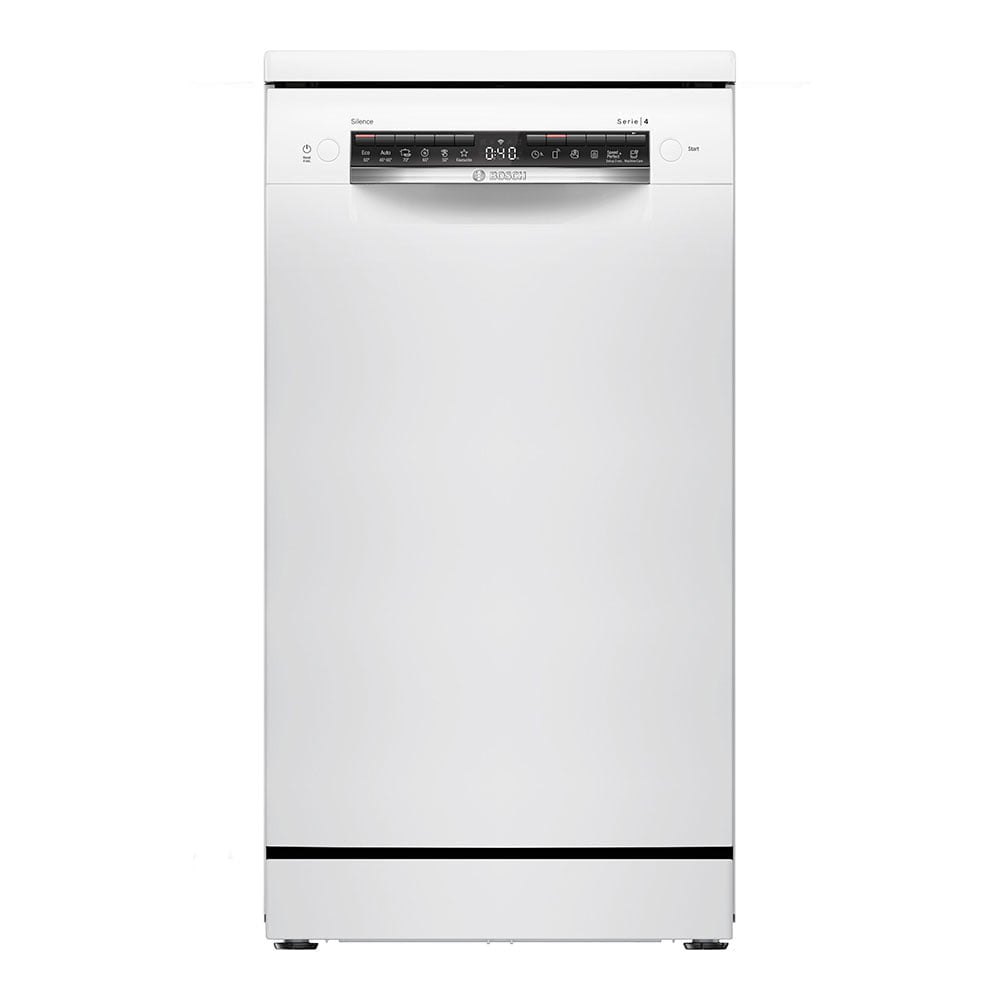 Lavavajillas BOSCH SPS4EMW61E, 45 cm, Clase D,3ªBandeja, Blanco, 10 Servicios