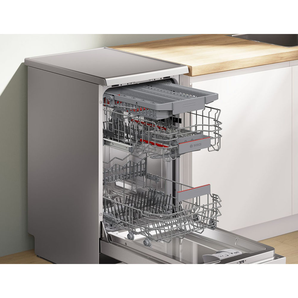 Lavavajillas BOSCH SPS4EMI17E, 45 cm, Clase B, Acero Inox, Libre Instalación, 3ª Bandeja VarioDrawer, 10 Servicios. - Imagen 2