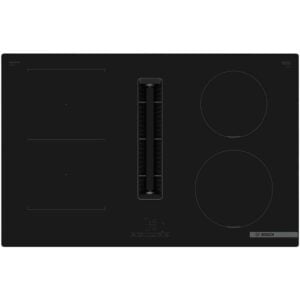 Placa con extractor Bosch PVS811B16E ,80 cm, Negro, Clase B.