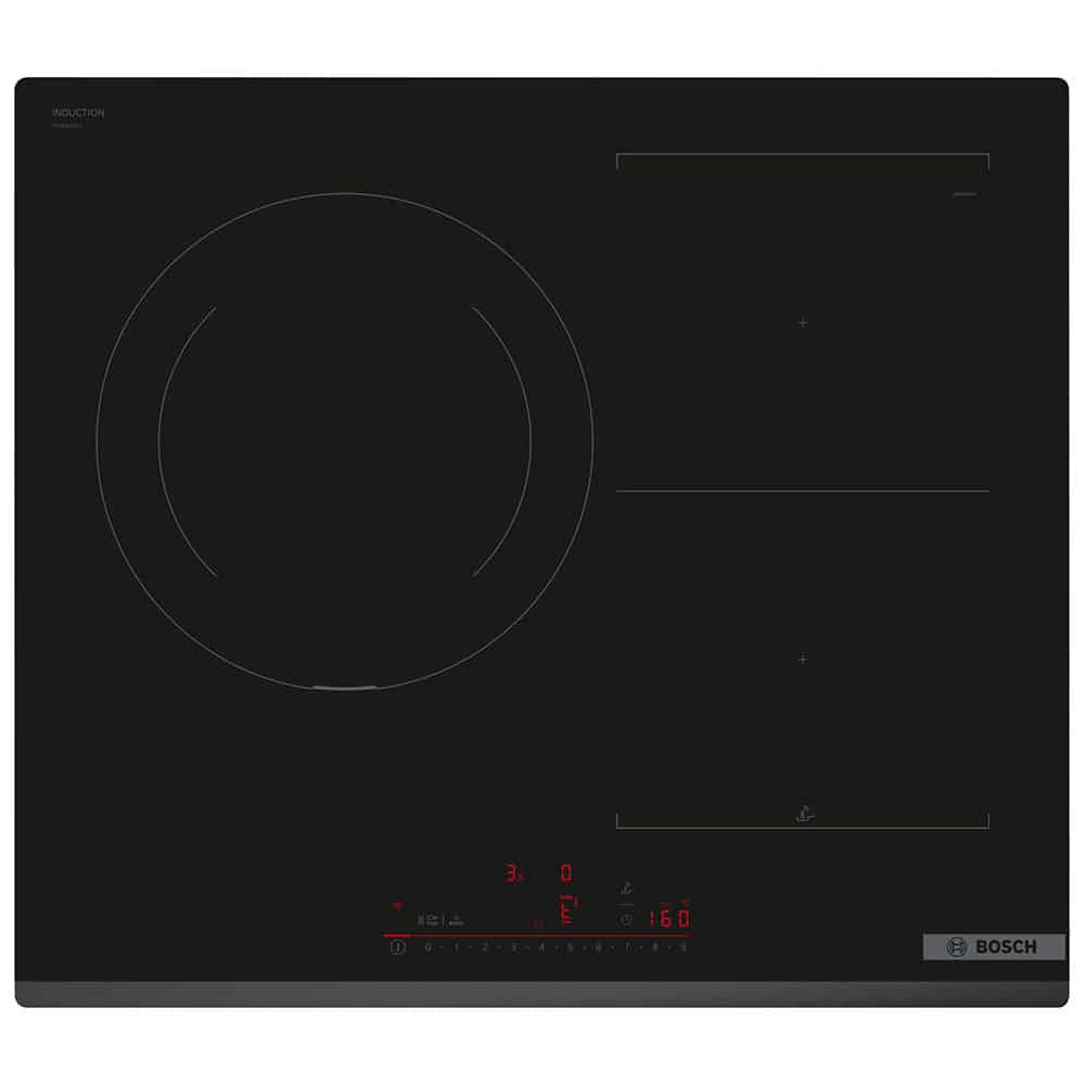 Placa de inducción Bosch, PVJ631HC1E, CombiInducción 60cm.