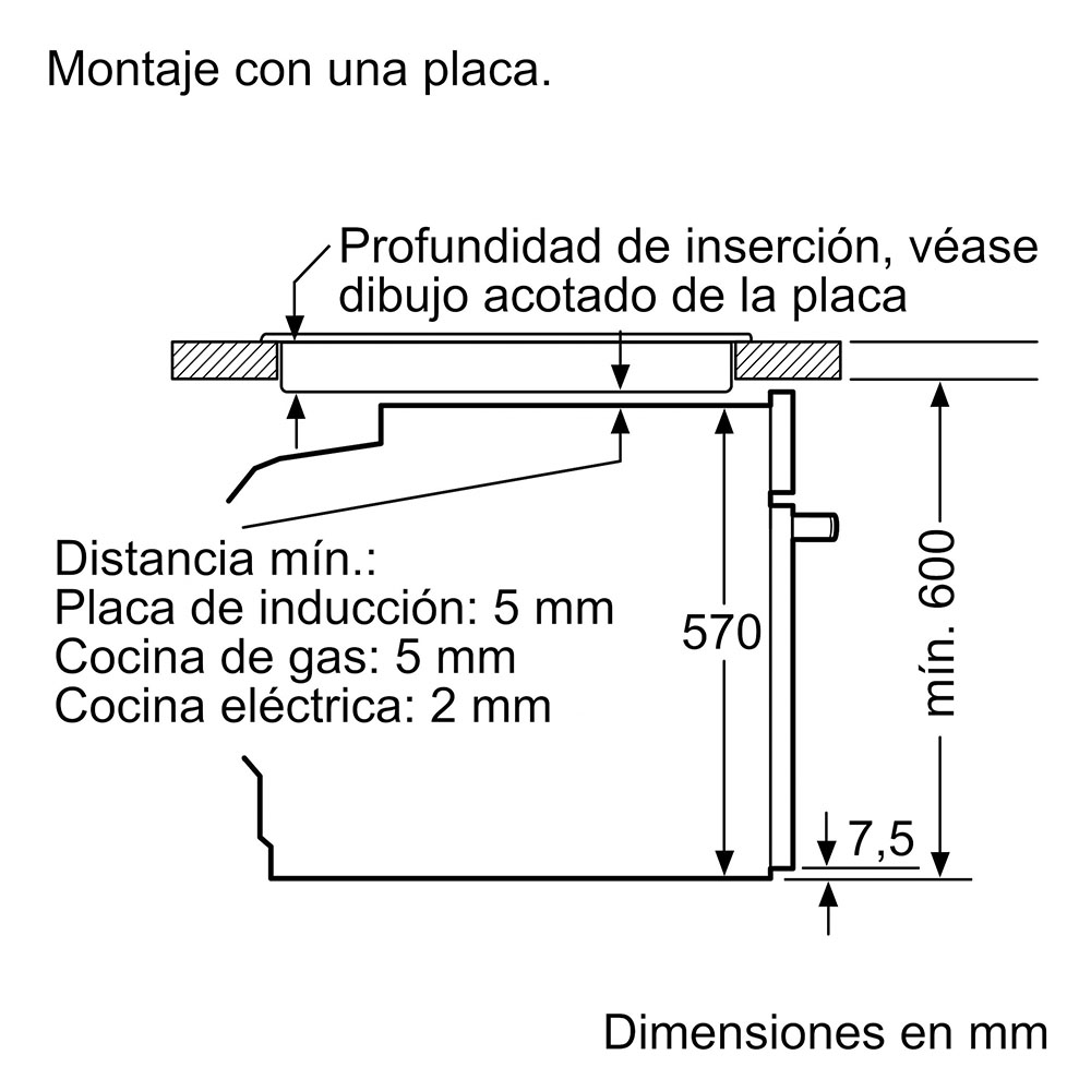 Horno BALAY 3HB4151X3, Acero inoxidable, Clase A+, Con funcion vapor ,60X60, 71L . - Imagen 7