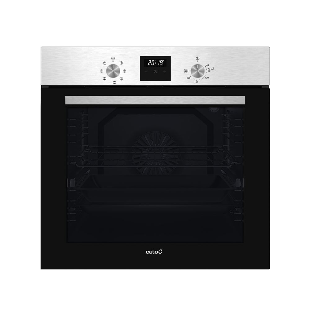 Horno CATA MDS 8007 X ,60 cm, Negro E Inox, Clase A, Multifunción, 80 l. Ref. 07034605.