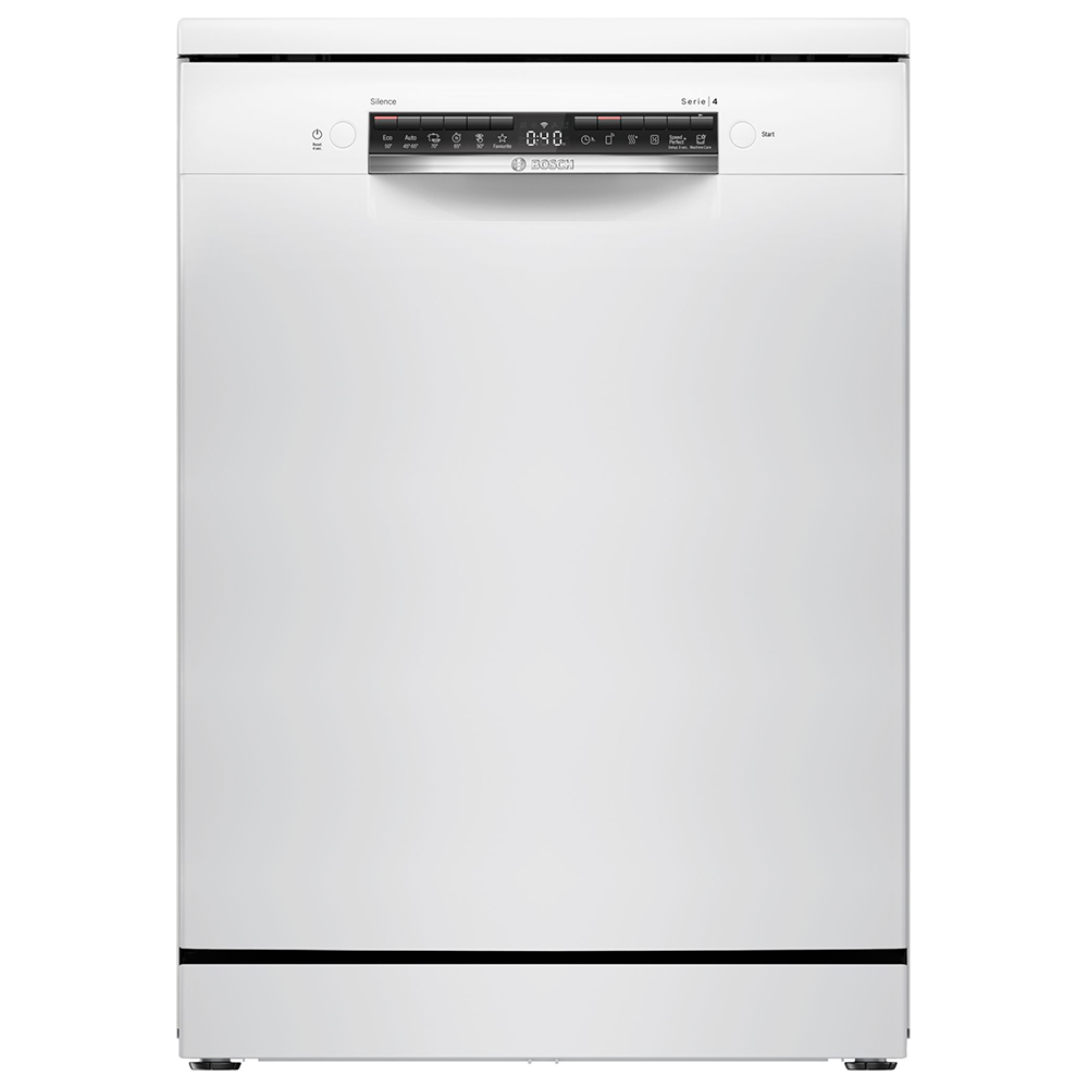Lavavajillas BOSCH SMS4HKW07E, 60 cm, Clase B, Blanco, Libre Instalación, 13 Servicios