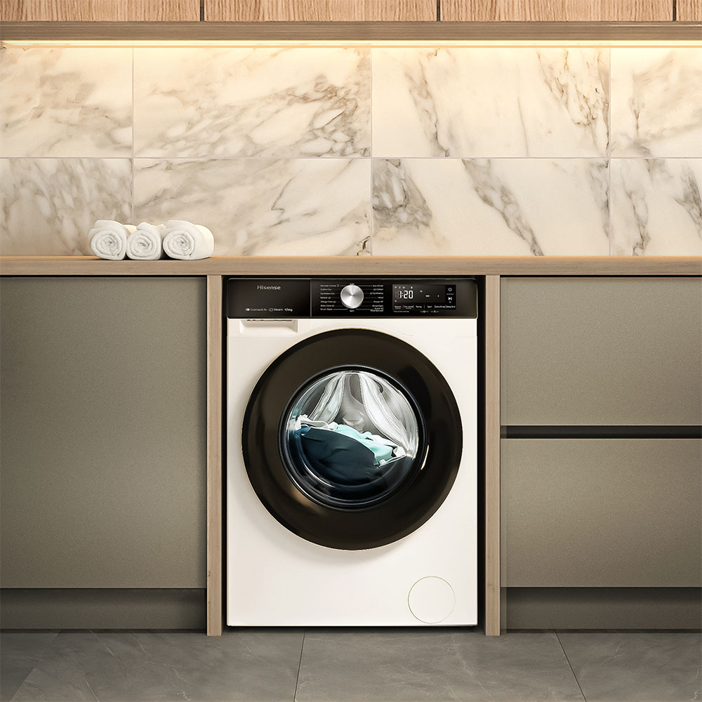 Lavadora-Secadora HISENSE WD3S9043BW3, Clase D-A 9/6kg 1400 rpm Libre Instalación. - Imagen 4