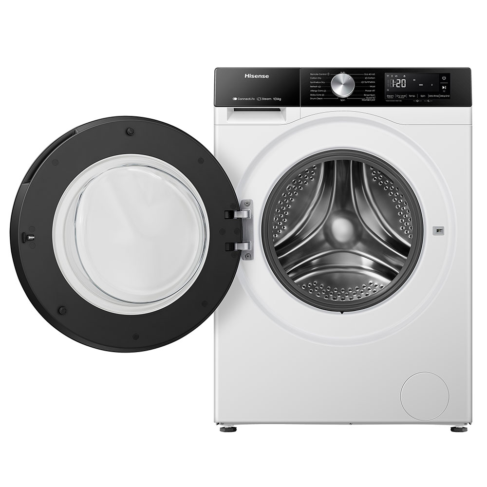 Lavadora-Secadora HISENSE WD3S9043BW3, Clase D-A 9/6kg 1400 rpm Libre Instalación. - Imagen 2