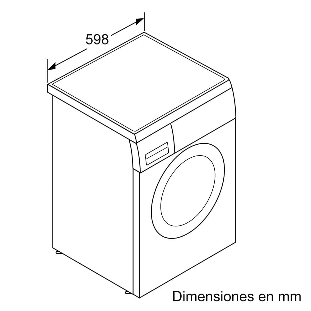 Lavadora Bosch WUU28T6KES, 9 kg, 1400 rpm, Clase A, Acero inox - Imagen 8