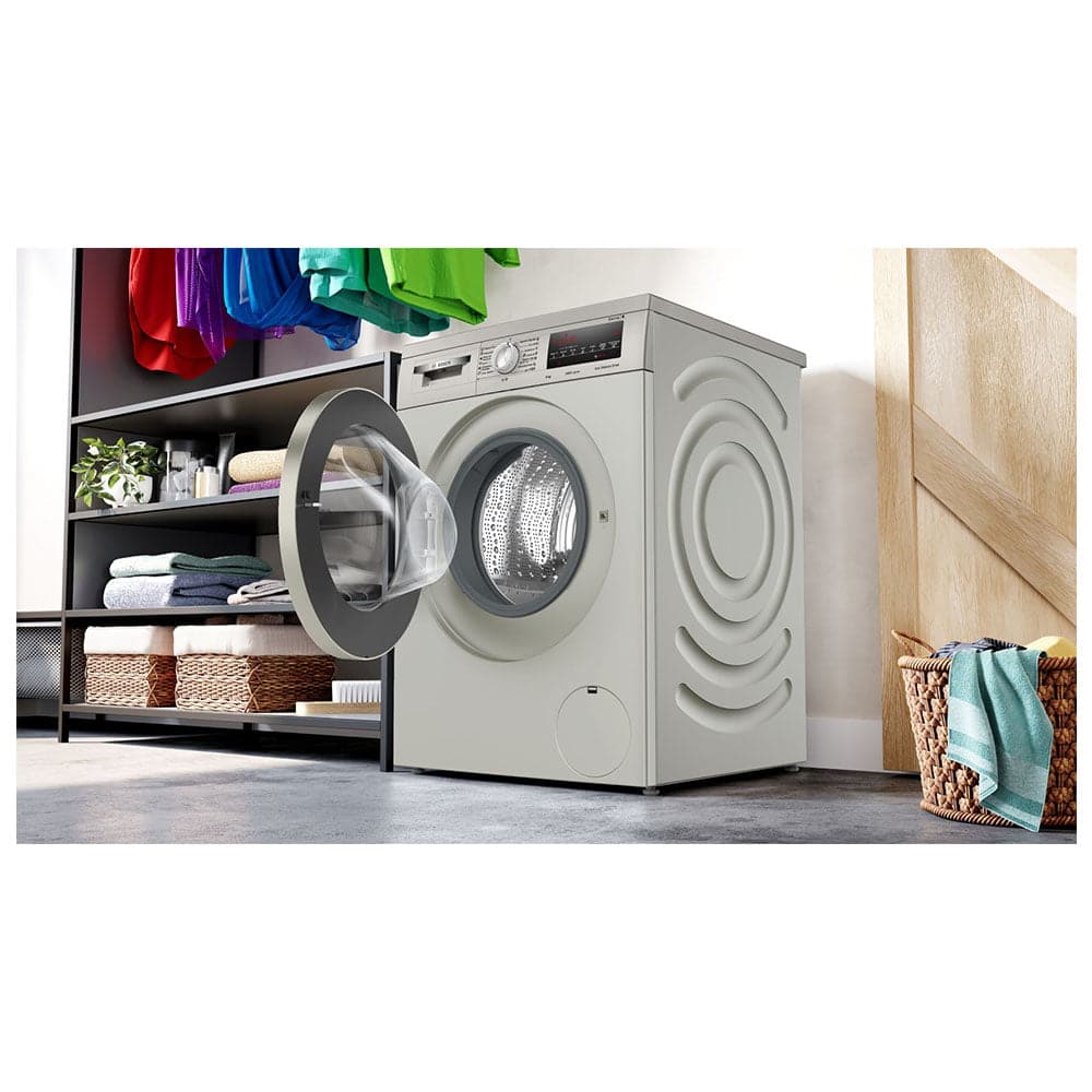 Lavadora Bosch WUU28T6KES, 9 kg, 1400 rpm, Clase A, Acero inox - Imagen 4