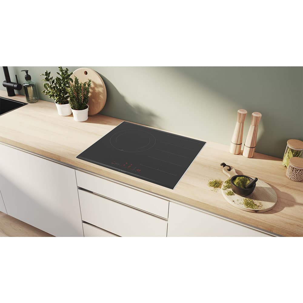 Placa de inducción Bosch, serie 6 ,PXJ675HC1E Flexinducción y dos zonas de 21 cm y 28 cm 60cm, Negro. - Imagen 4