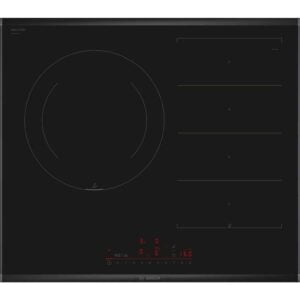 Placa de inducción Bosch, serie 6 ,PXJ675HC1E  Flexinducción y dos zonas de 21 cm y 28 cm  60cm, Negro.