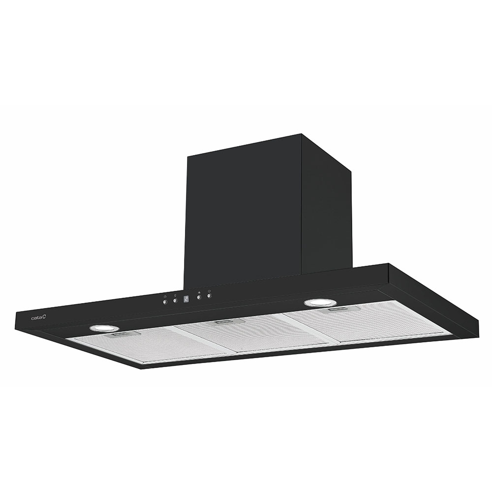 Campana CATA S PRO 9000 BK, 90 cm, Negro, Clase A, Decorativa, 1027(m3/h) Ref. 02075413. - Imagen 2
