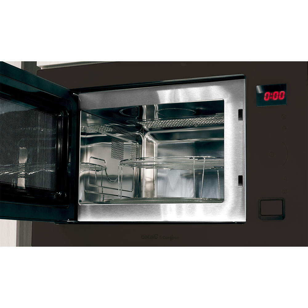 Microondas Integrable CATA MC 25 GTC BK, Negro, Alto 38cm, 25 l, Ref.07510400. - Imagen 2