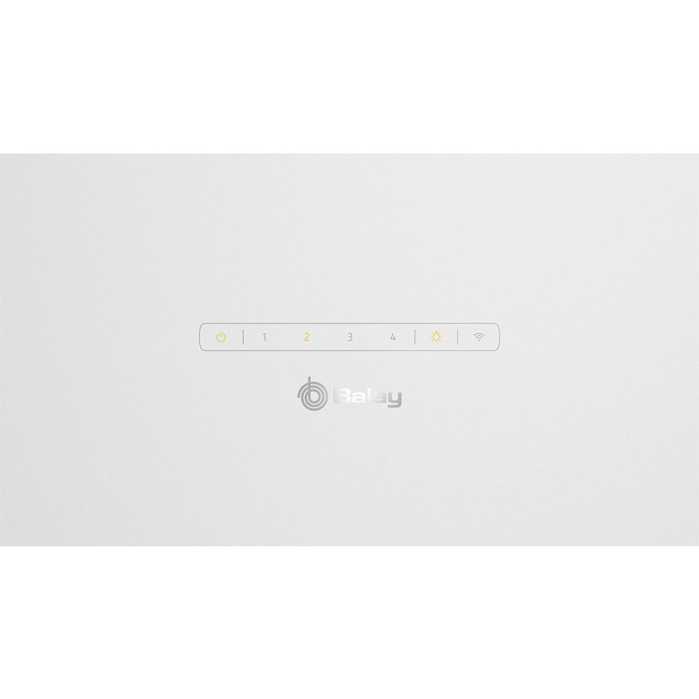 Campana decorativa BALAY 3BC567GBH, pared inclinada, 60 cm, Cristal blanco, 768 m³/h Clase A+. - Imagen 4