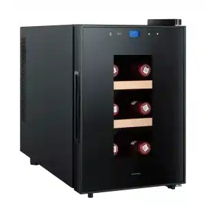 Vinoteca INFINITON WCL-6B, Clase G, Negro, 37.8x24.6 cm, 6 Botellas,