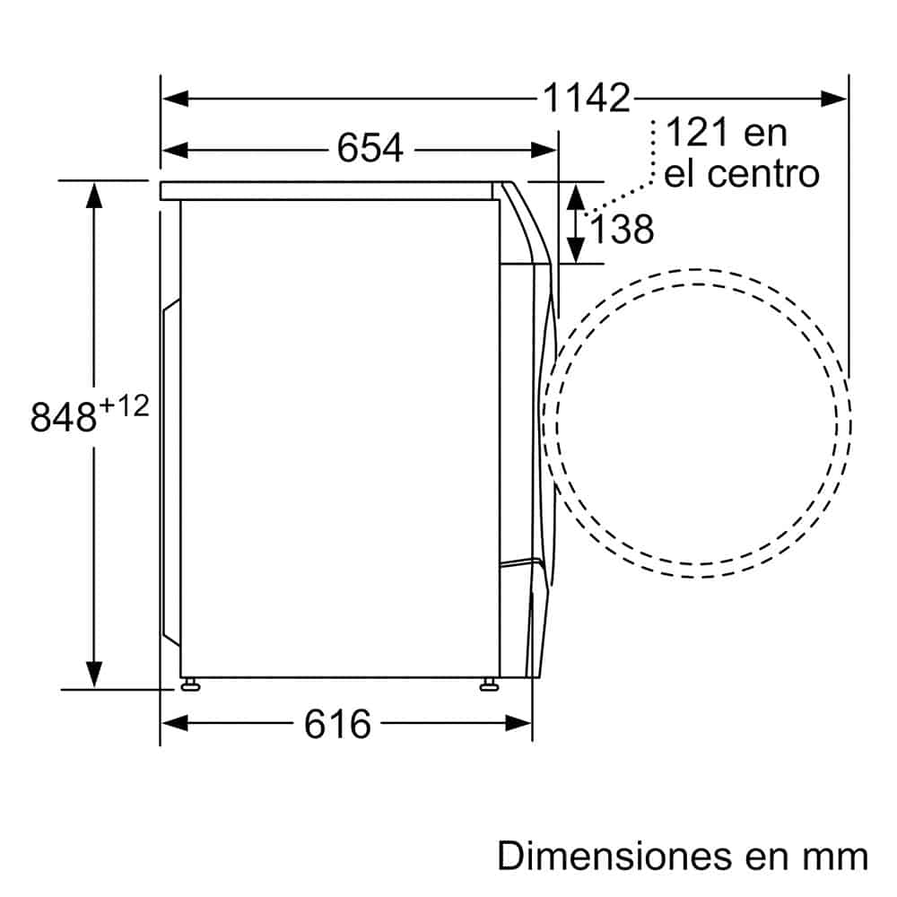 Lavadora-Secadora BOSCH WNC254A0ES, 10,5-6 kg 1400rpm - Imagen 8