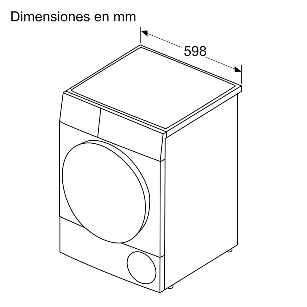 Secadora BOSCH WQG245DRES 9Kg Bomba de calor Clase C - Imagen 2