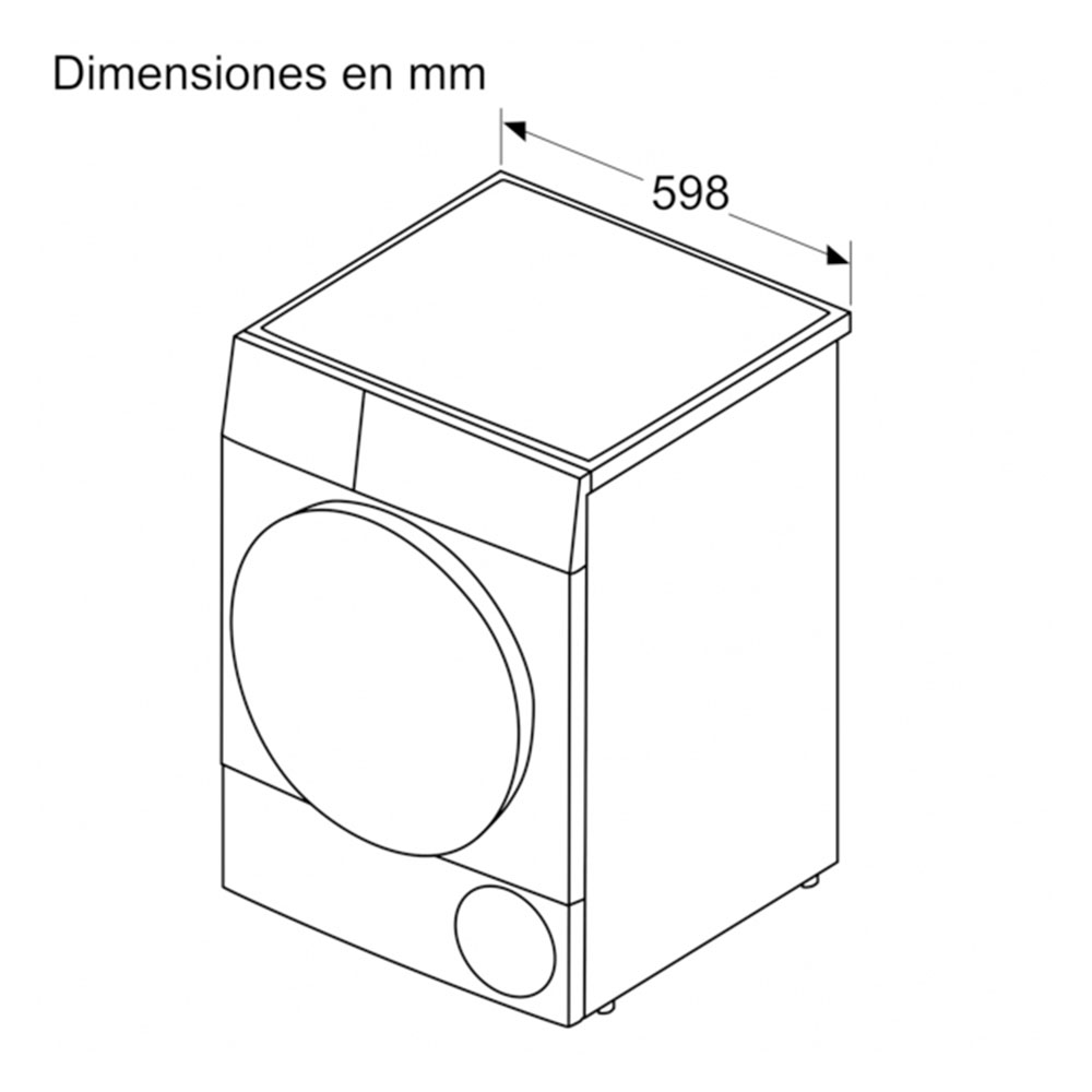 Secadora BOSCH WTR83200ES, Clase E, con Bomba de Calor, 8 Kilos. - Imagen 5