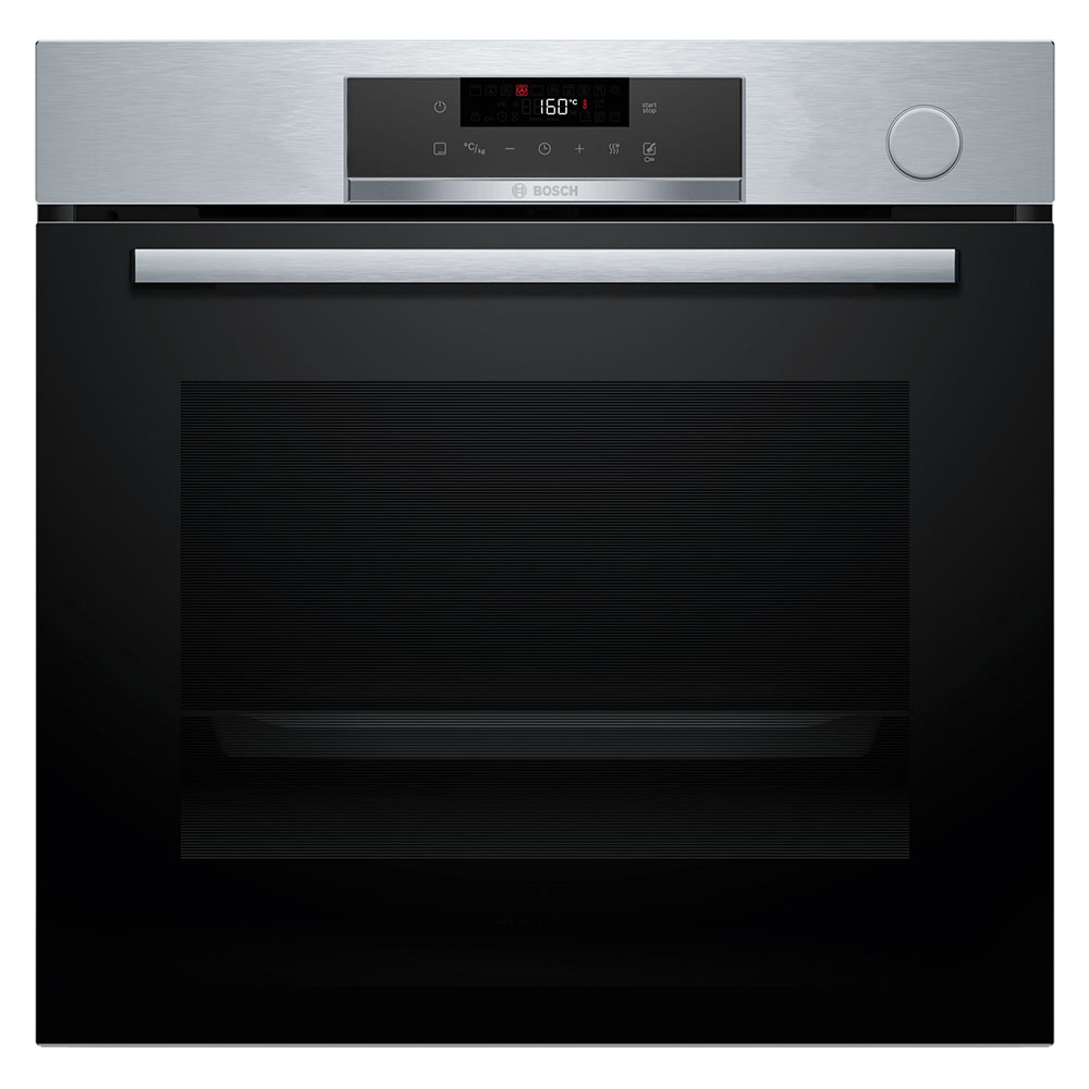 Horno Bosch HRG532ES3, Serie 4, 60 x 60 cm, Acero Inox, Con Vapor Añadido, Asistente de limpieza con agua, Clase A+, 71 l.