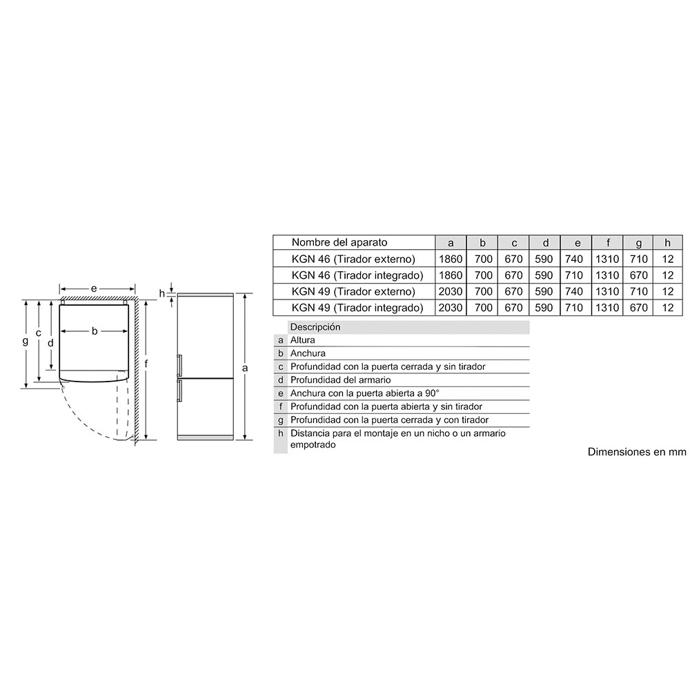 Frigorífico BOSCH KGN493IDA, Clase D, Acero Inox, 203x70 cm, Combi. - Imagen 4
