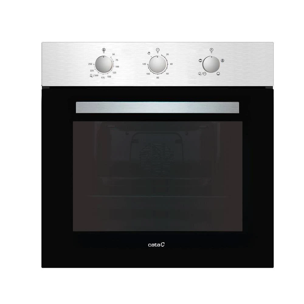 Horno CATA SES 7104 X/C ,60 cm, Negro E Inox, Clase A, Estático, AquaSmart, 78 l. Ref. 07044350.